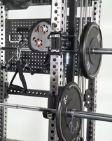 Machine Smith SK avec pile de poids de 160 kg, rack de musculation multifonctionnel et crossover à câbles pour salle de sport commerciale, acier de 3 mm