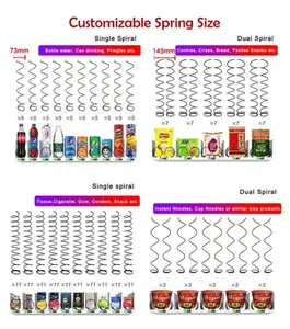 Spirales à ressort pour moteur de distributeur automatique de boissons et de collations en libre-service ou de supermarché sans pilote