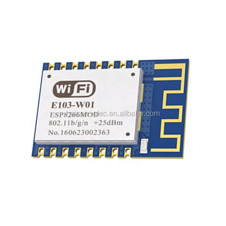 HAISEN ตัวรับส่งสัญญาณไร้สาย2.4 100 8266 E103-W01 GHz,ต่ำ MOQ Esp8266 Mw โหนด Mcu Esp E103-W01พอร์ตอนุกรมโมดูล Wifi