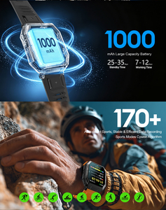 ค้นหา Sourcingark นาฬิกาสมาร์ทวอทช์สำหรับกิจกรรมกลางแจ้ง OEM MOQ ต่ำ แบตเตอรี่ 1000mAh ใช้งานได้นาน 30 วัน พร้อมมาตรวัดความสูง รุ่น K78 - Product Image 3