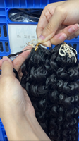 Extensions de cheveux humains 100% vierges vietnamiens bruts, bouclés profonds, pour tresses au crochet style bohème, qualité supérieure, 100g en vrac, sans nœuds