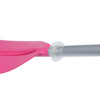 Nouvelle arrivée, pagaie de kayak légère en aluminium à double lame amovible, 2 sections, logo personnalisé, rame de bateau pour le canoë.