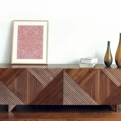 Nuevo gabinete de soporte de TV de madera de diseño moderno con espacio de cajón de almacenamiento disponible en encantador color negro para la sala de estar del hogar