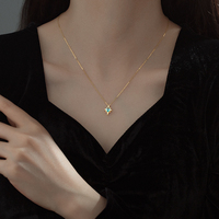 Collier ras de cou en topaze plaqué or 18K, pendentif bleu en argent 925, nouvelle collection offre spéciale
