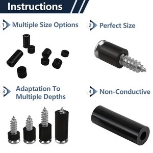 ABS Gaskets For Power <b>Sockets</b> M3 <b>Multi</b> Specification Non Conductive Black Plastic 400V Rated - Product Image 1
