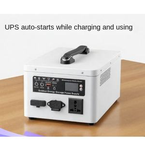 Inversor de Onda Sinusoidal Pura UPS con Linterna de Iones de Litio, Arranque Automático, Carga con Panel Solar, Fuente de Energía de Emergencia para Hogar y Oficina - Product Image 4