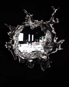 Hotel di lusso Villa bagno acqua <span class=keywords><strong>Spray</strong></span> stile arte decorazione cristallo platino parete specchio di cristallo mobili - Product Image 2