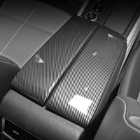 Aksesori Interior serat karbon ABS otomotif OEM untuk 2021 Volkswagen Teramont Patch dekorasi sandaran lengan