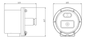 במלאי מצלמת מיני בולט 4MP IP68 חסינת פיצוץ עם מנורת אינפרא אדום לסביבות קורוזיביות מאוד DC12V POE - Product Image 4