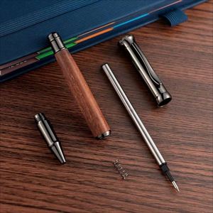 Environmentally Friendly Redwood Wooden Ballpoint <b>Pen</b> with logo Elegant <b>Pen</b> Signature <b>Pen</b> Suitable for Use in Business Scenarios - Product Image 4