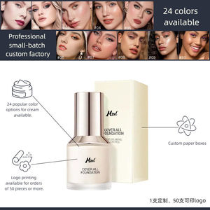 Cobertura completa Bases Corrector impecable Base Corrector mate Base hidratante de larga duración Crema de cubierta líquida - Product Image 4