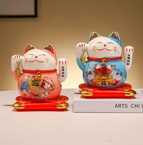 <span class=keywords><strong>Maneki</strong></span> <span class=keywords><strong>Neko</strong></span> en céramique de 11 cm, chat porte-bonheur agitant la main, solaire, pour décoration de <span class=keywords><strong>voiture</strong></span>, 4 pouces - Product Image 3