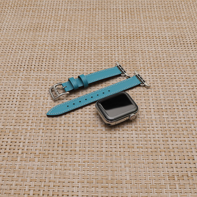 For apple Watch ultra Leather Straps Luxury Genuine Leather Watch BandI Watch Series 10 46mm 42mm OEM love Adapter Wrist Band