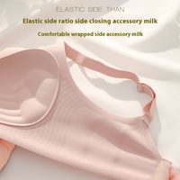 Soutien-gorge sans couture d'été de haute qualité pour femmes soutien-gorge à coupe fixe une pièce bretelles réglables soutien-gorge de gelée spécial respirant pour tous les jours