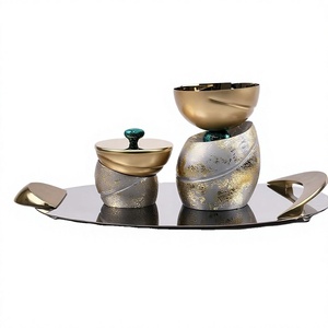 Juego de quemador Bakhoor de acero árabe de lujo elegante soporte de incienso personalizado religioso Eid sándalo ZH TRADERS - Product Image 1