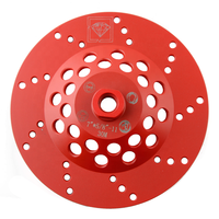 Disque de polissage diamanté pour meuleuse d'angle 7 pouces, outils abrasifs pour béton, meules diamantées en forme de coupelle, disques de meulage pour béton