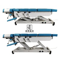 Table de traction dorsale à hauteur réglable électriquement pour la physiothérapie et la chiropratique, idéale pour les hôtels modernes et les salles de sport, en fer.