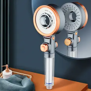 Doppelseitiger Dusch kopf Niederschlag Badezimmer 3 Modi Abs Round Chrome Wassers pa rende Düse Wand montage Verstellbare Dusche