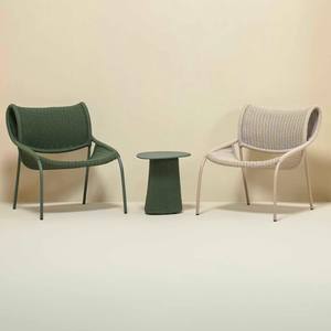 ชุดโต๊ะเก้าอี้รับประทานอาหารกลางแจ้งทันสมัย ทนทาน กันน้ำ ทำจากหวาย เหมาะสำหรับห้องนั่งเล่น ระเบียง วิลล่า โรงแรม และลานบ้าน - Product Image 2