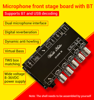Papan sepion Karaoke BP1048B2, papan depan asli dengan BT 5.0 dan fungsi Decoding USB