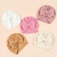 Diadema para Bebés Niñas, Color Sólido, con Lazo, Gorro para Recién Nacidos, Turbante para Accesorios para el Cabello