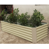 Jardinière surélevée galvanisée moderne pour fleurs, légumes et herbes