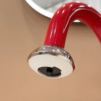 Robinet de lavabo pivotant rétractable moderne - Gris canon de fusil, mitigeur d'eau chaude et froide extractible, qualité supérieure, robinet de lavabo de salle de bain