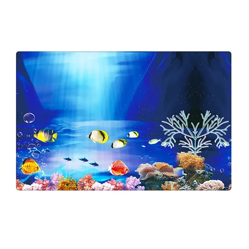 Background for aquarium decoration fish tank Plants for aquarium Double-side HD Fish Tank Landscape Sticker Wall Landscaping