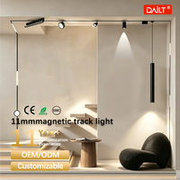 Projecteurs LED magnétiques sur rail intelligents 48 V CC, 11 mm, dimmables, en aluminium, modernes, COB, CRI 90, très demandés