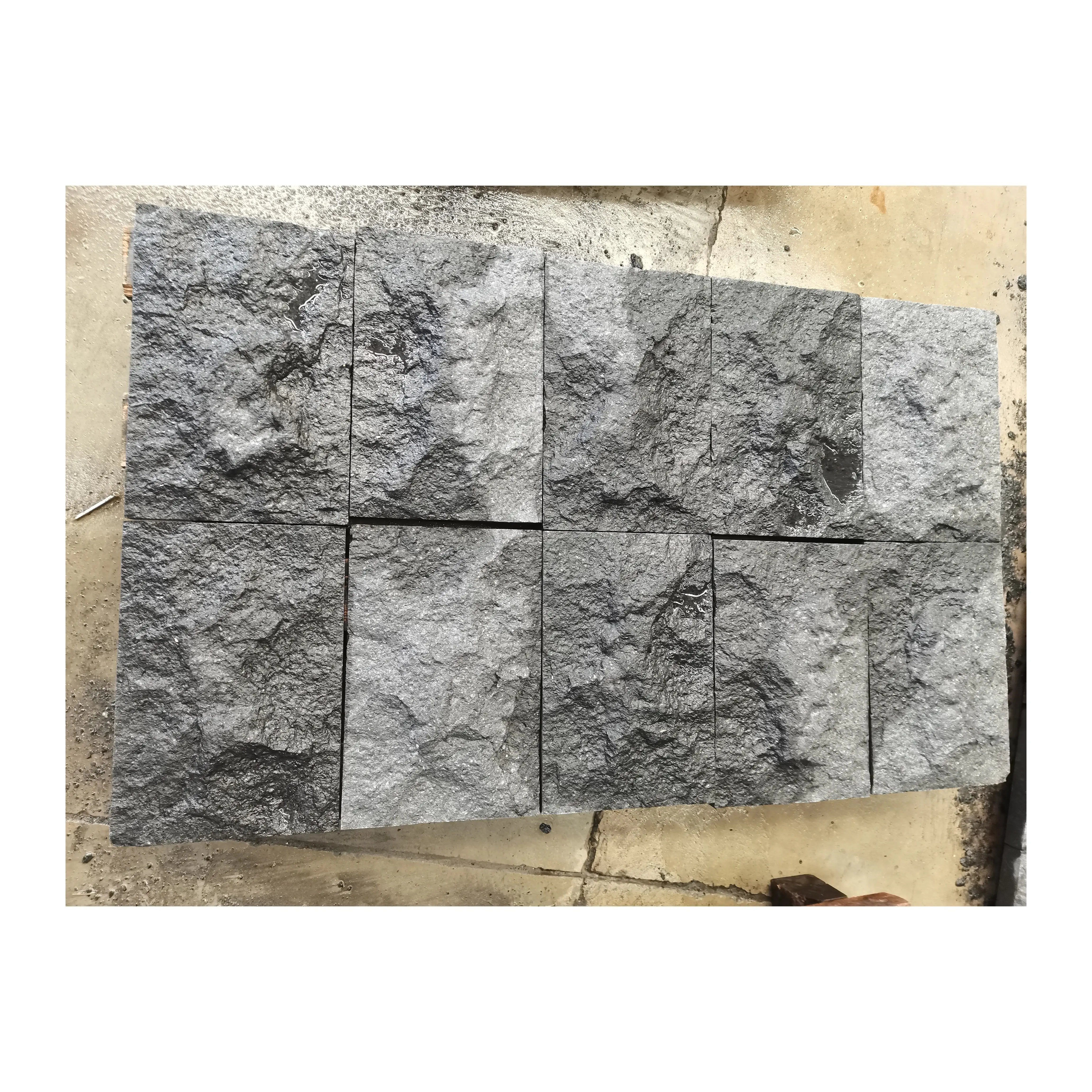 Fabrika fiyat özel boyut açık granit G684 doğal taş granit taş için iç ve dış duvar