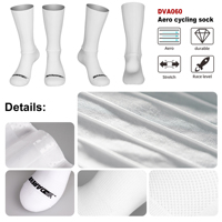 Darevie blanc Aero cyclisme vélo vélo chaussettes course équipe cyclisme corps chaussettes en gros automne sport chaussettes homme dame