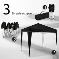 Tente de camping pliable à quatre coins pour le commerce extérieur transfrontalier, avec structure en tuyaux de fer et tissu Oxford, toutes saisons, protection solaire