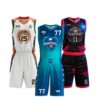 Ensemble d'uniformes de basketball réversibles personnalisés, maillots et shorts de basketball par sublimation, fabrication OEM ODM, vente en gros