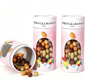 Tubo de Papel Cilíndrico Redondo Biodegradable de Grado Alimenticio con Ventana y Logotipo Personalizado para Envasado de Té, Café, Dulces, Galletas y Regalos - Product Image 6