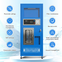 Máquina Expendedora de Agua Purificada por Ósmosis Inversa Automática con Escaneo de Código, 4G IoT para Comunidades Comerciales Directas