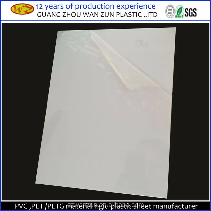 A4 size PVC Material inkjet printable clear transparent pvc plastic sheet