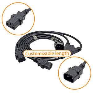 Factory Custom IEC C13 to C14 <b>Power</b> Cord Female Male <b>Power</b> <b>Cable</b> Cord for Home Appliance - Product Image 2
