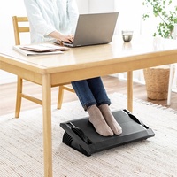 Wellshow Sport Repose-pieds de bureau réglable Repose-pieds pour le dessous du bureau Réglage réglable de l'angle d'inclinaison pour la maison