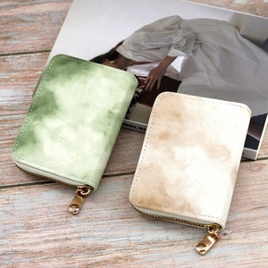 Nuovo Portacarte a Fisarmonica con Effetto Tie-Dye Sfumato per Donne, Stile Coreano, Grande Capacità, Multifunzionale, Portacarte di Alta Gamma con Cerniera - Product Image 3