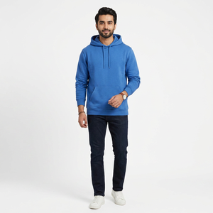 Sudadera con Capucha Oversize para Hombre, Estilo Urbano, 100% Algodón, Forro Polar, con Cremallera, Transpirable, de Secado Rápido, Hombros Caídos - Product Image 1