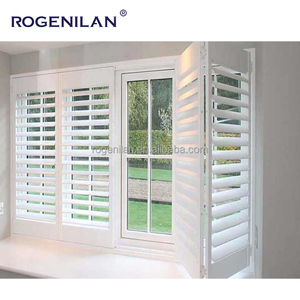 Rogenilan Tùy Chỉnh Thời Tiết Nhôm Trắng Cửa Chớp Ngang Louver Cửa Sổ Màn Trập Rèm Gấp Màn Hình - Product Image 3