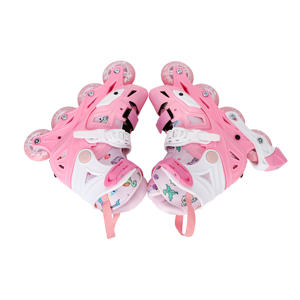 बच्चों के लिए समायोज्य आकार चार पहिया रोलर स्केट्स बच्चों के लिए आसान इनलाइन रोलर जूते - Product Image 2