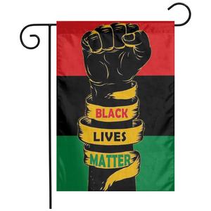 Drapeau de jardin en gros pour le Mois de l'histoire des Noirs, fan, déclaration d'émancipation des Afro-Américains, Black Lives Matter, drapeau de jardin, décoration extérieure pour la maison - Product Image 1
