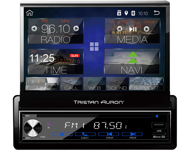 Car Mp5 Stereo 1din with Reverse Camera Usb Wireless Retractable Touch Screen Car Radio MP4 MP5 Player Android CD Player
