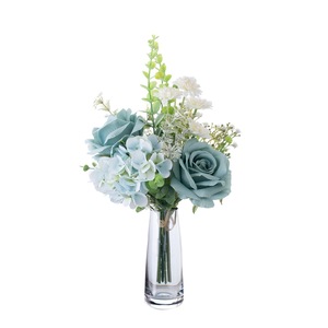 CallaFloral Fleurs Artificielles Bouquet de Roses en Tissu Plastique Tressé Décoration Maison Accessoires Mariage CF01371 - Product Image 5