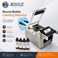 Machine d'étiquetage de bouteilles électrique semi-automatique pour cosmétiques, huiles essentielles, parfums, canettes, applicateur d'autocollants de bureau