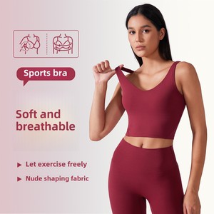 Sujetador deportivo acolchado con tirantes en U para mujer, estilo sexy de verano, a prueba de golpes de alta intensidad para yoga y fitness - Product Image 3