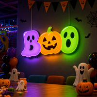 Lettres en acier inoxydable personnalisées MACCAN, enseignes lumineuses LED, publicité extérieure, logo, projet d'entreprise pour Halloween et Noël