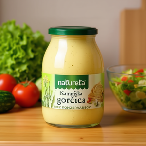 Natureta 1,05 kg X 6 Pezzi Salsa Normale per Insalata al Miele e Senape in Bottiglia Senza Additivi - Product Image 3