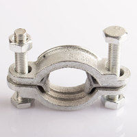 Collier de serrage à double boulon en acier inoxydable/acier au carbone zingué robuste Collier de serrage à double boulon Collier de serrage de haute qualité